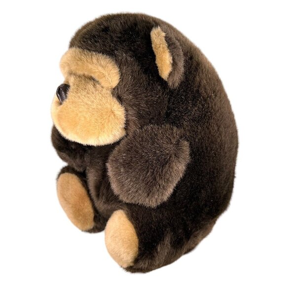 CALTOY MONKEY PLUSH GORILLA CHIMP STUFFED ANIMAL ROLLY POLY LEATHER NOSE MOUTH - Picture 7 of 10